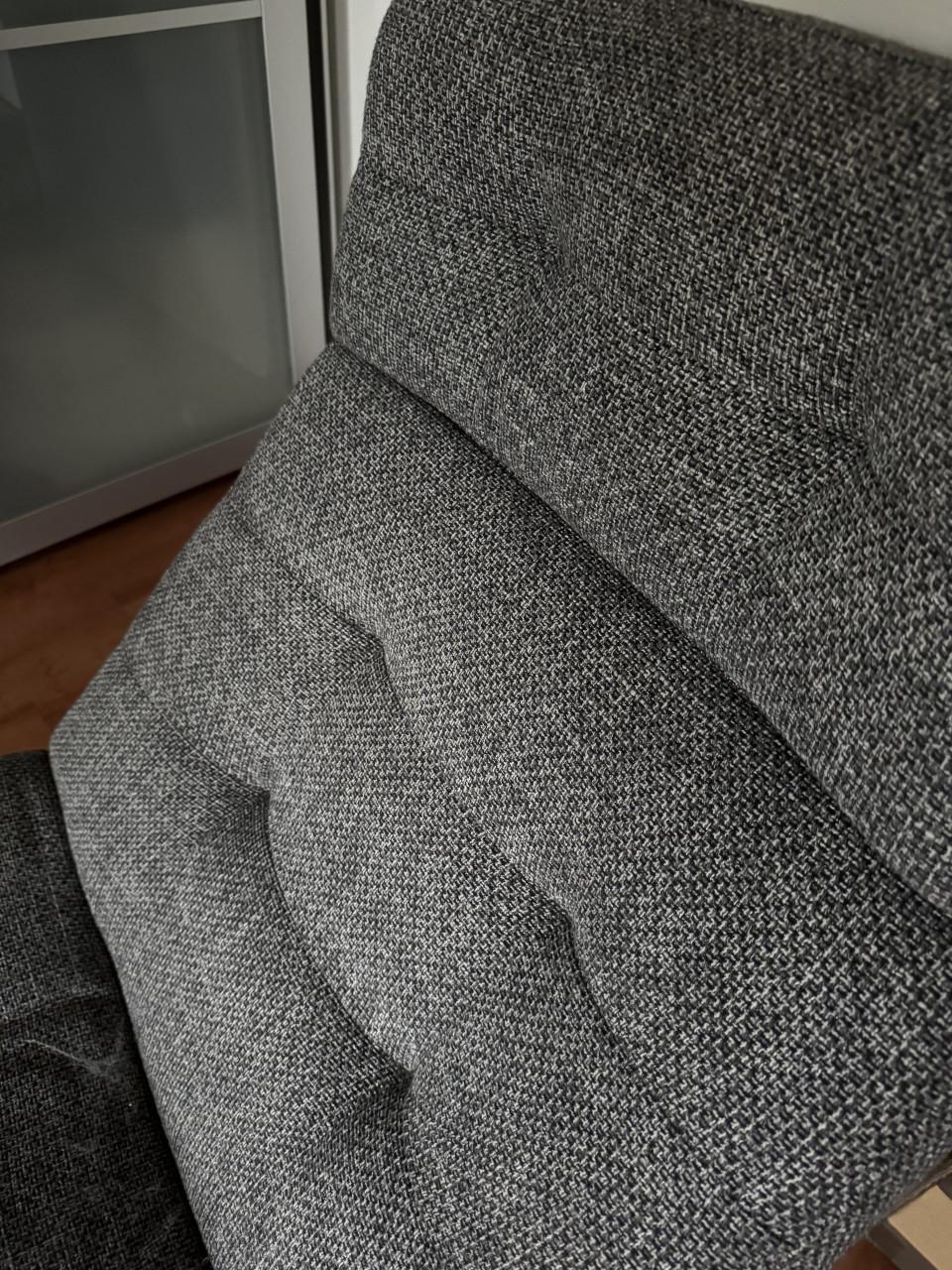 HAVBERG LEJDE grijs/zwart Fauteuil. (draaifauteuil)