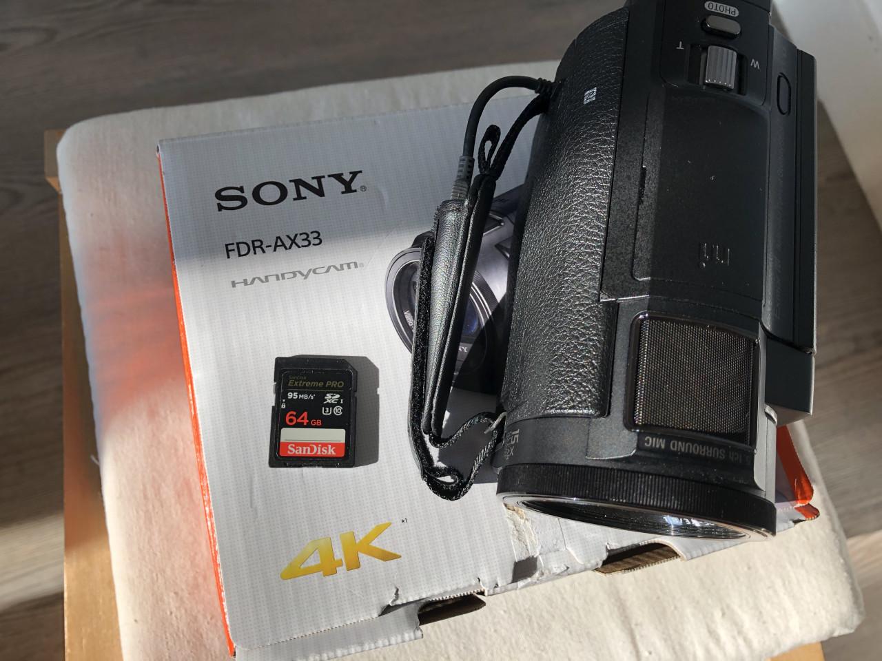 Sony Handycam 4K camera