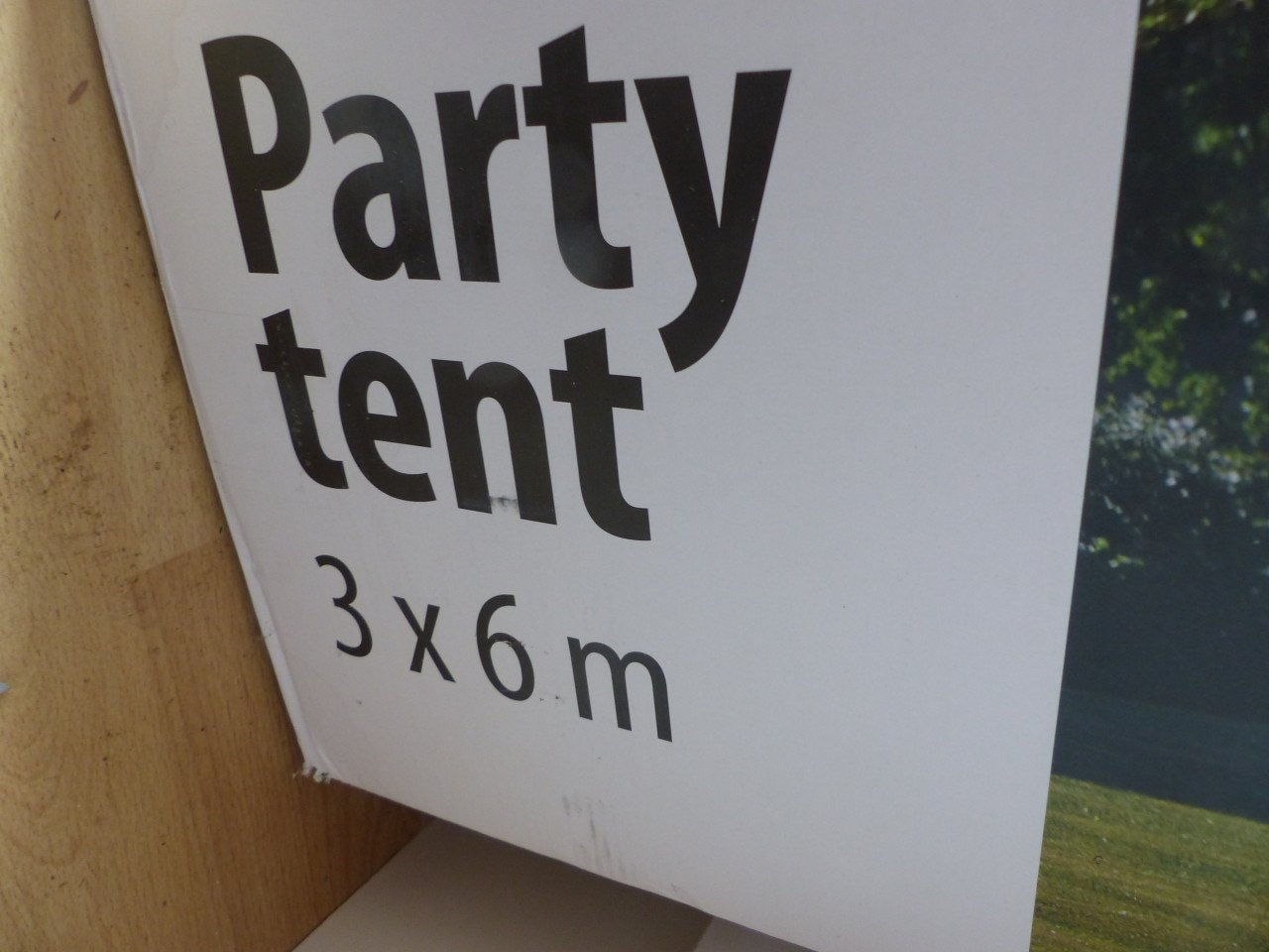 Party tent nieuwe staat 3x6 met wanden wit