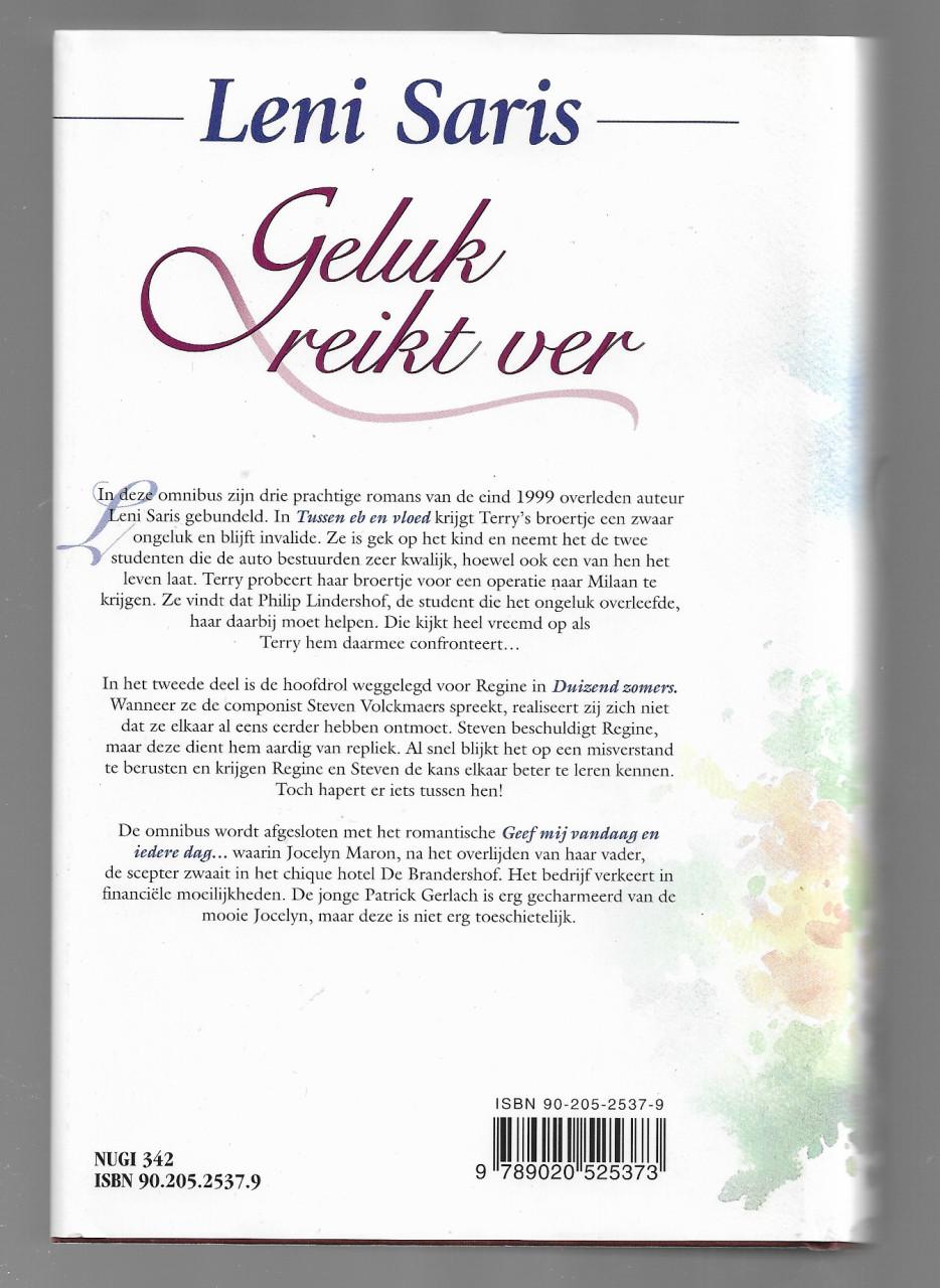 Boeken   B  60   Geluk reikt ver Leni Saris  480 bladzijden