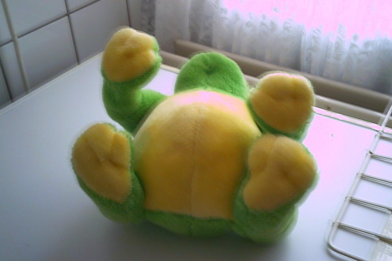 KWAKENDE nieuwe kikker knuffel - GEEN batterijen nodig !