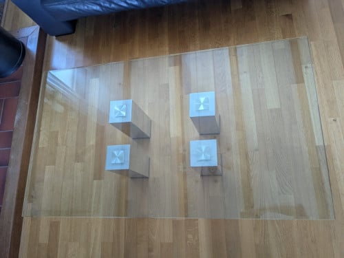 Glazen salontafel