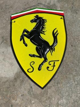 Ferrari reclamebord ( gietijzer )