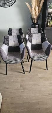 Zuiver stoelen, grijs, 4 stuks, zgan