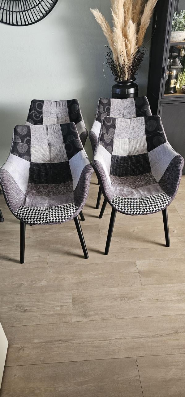 Zuiver stoelen, grijs, 4 stuks, zgan