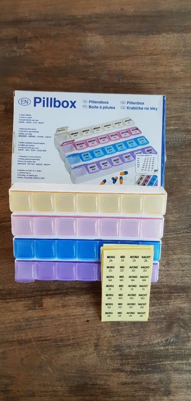 Medicijndoos, nieuw in de verpakking