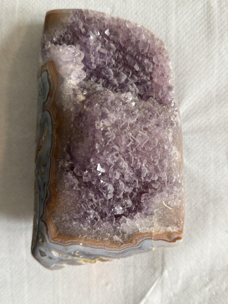 Mineralen: amethyst/agaat