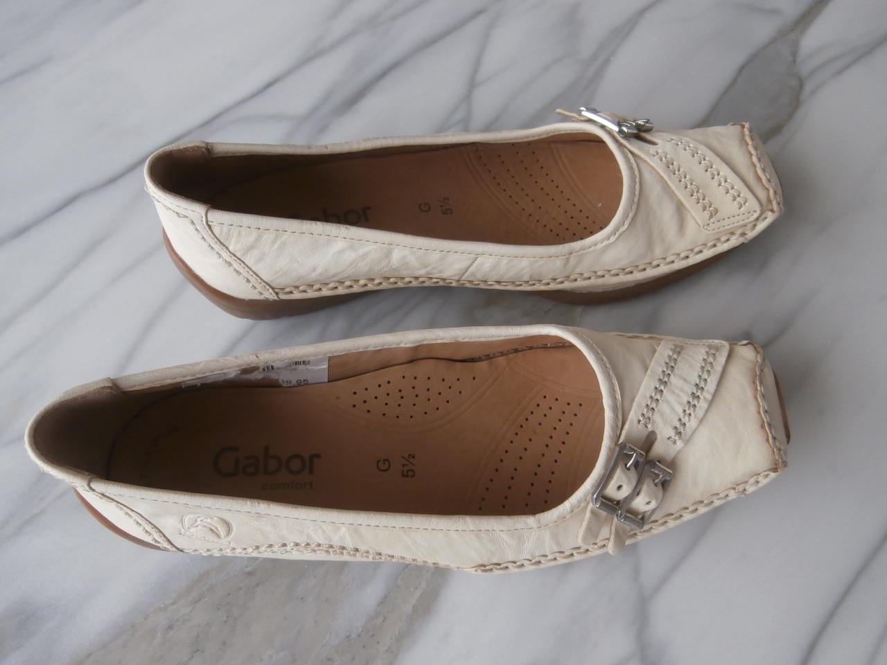 Damesschoenen merk GABOR kleur vanille Maat 38  van € 89,95   voor  € 14,95
