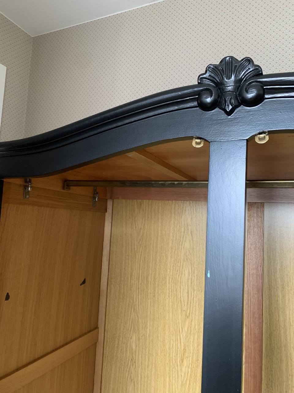 ✨Prachtige Antiek Houten Kledingkast met Ladekast✨