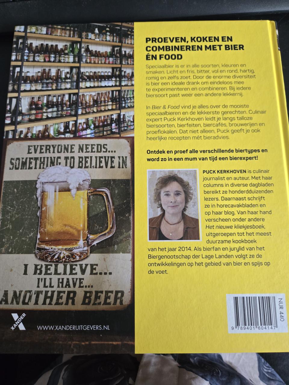 Boek: Bier & Food Gesigneerd door schrijfster