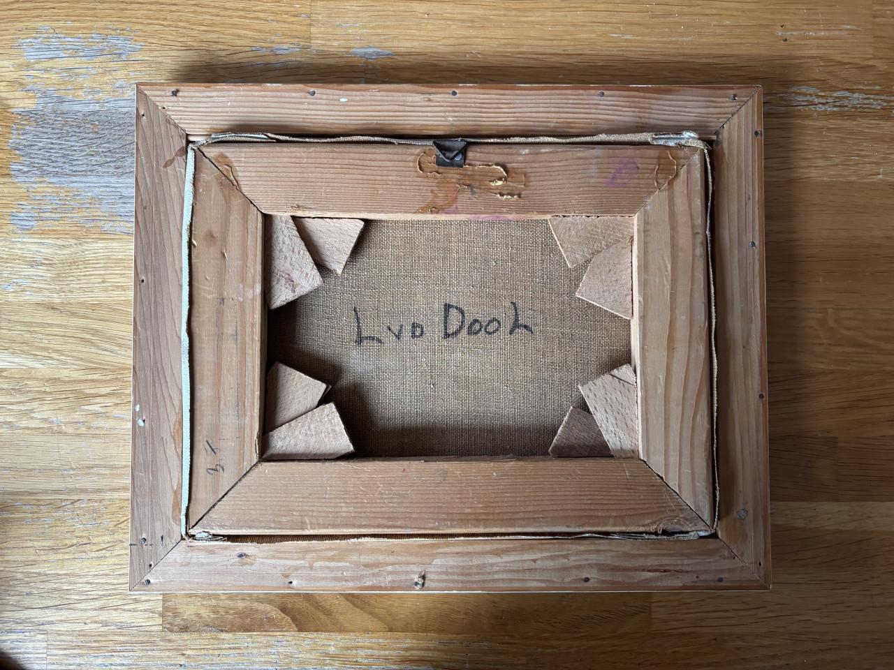 Leendert van den Dool - Hollands tafereel met boerderij