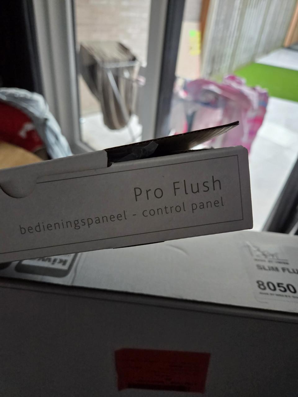 Inbouwreservoir + drukplaat