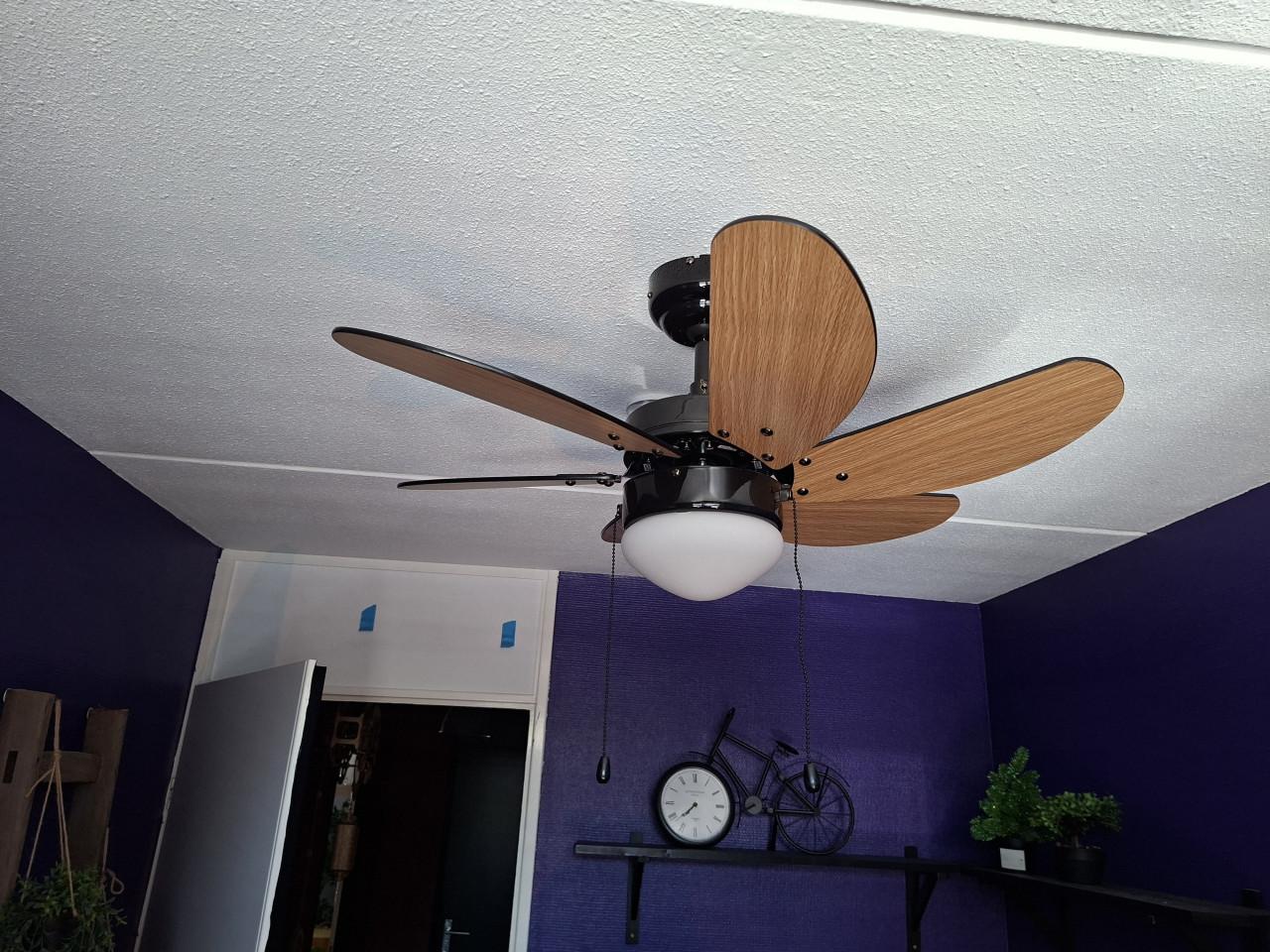 Nieuwe plafondventilator 80 cm.