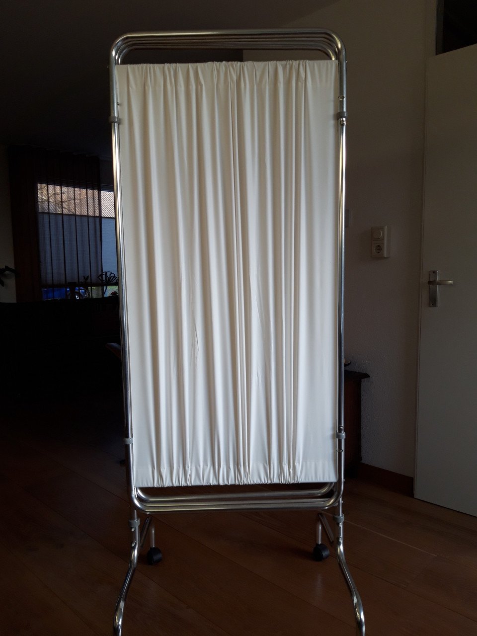 Verrijdbaar kamer-/bedscherm 3-delig