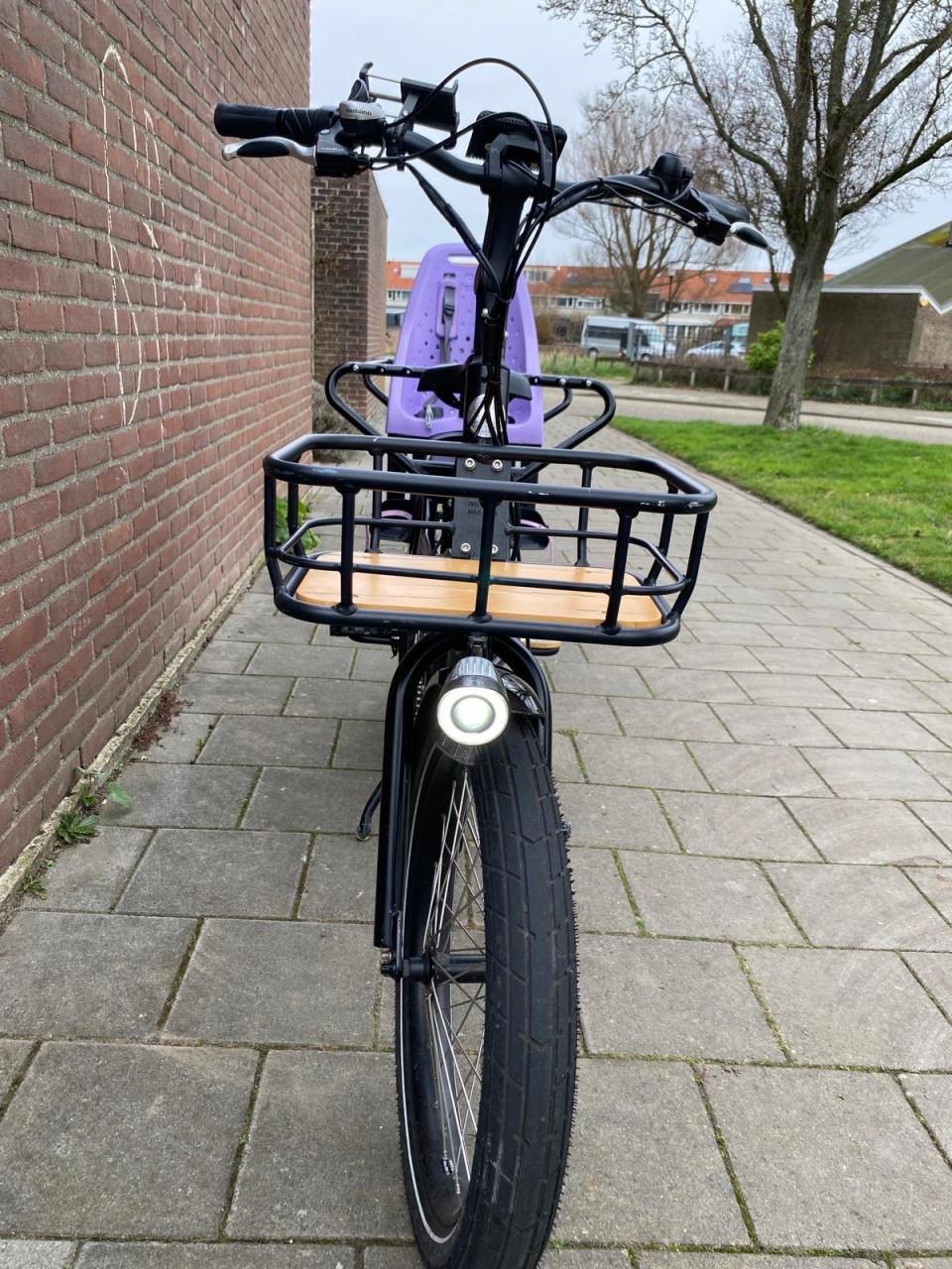 Electrische longtail transportfiets radwagon 4 zwart