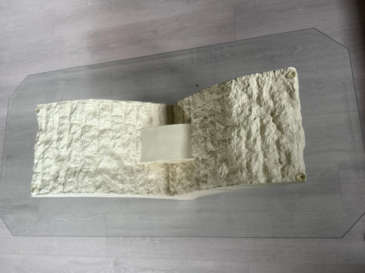 Salontafel met glasplaat