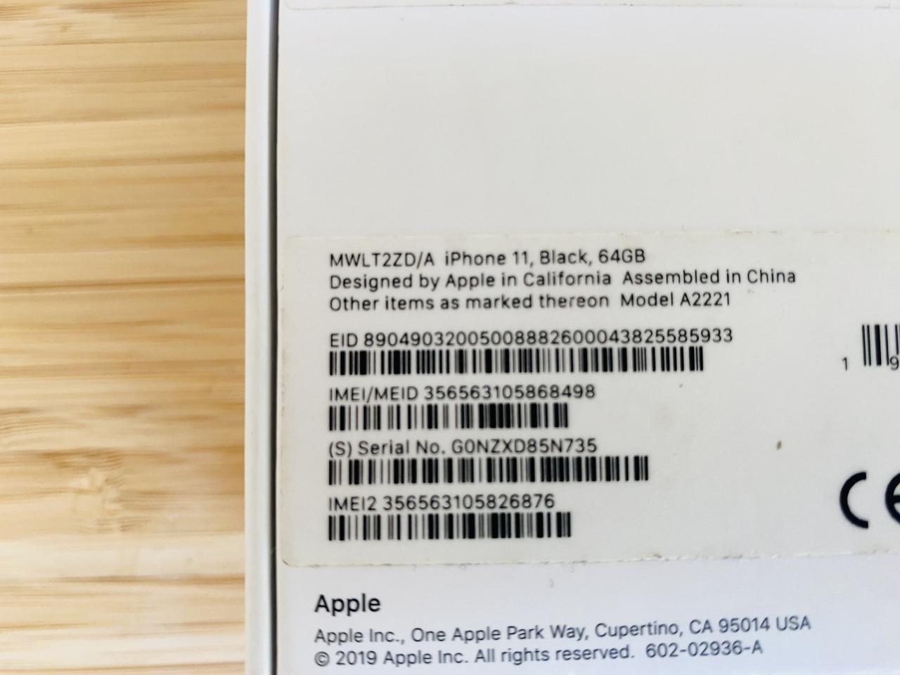 IPhone 11 zwart 64GB incl. nieuw hoesje en screenprotector