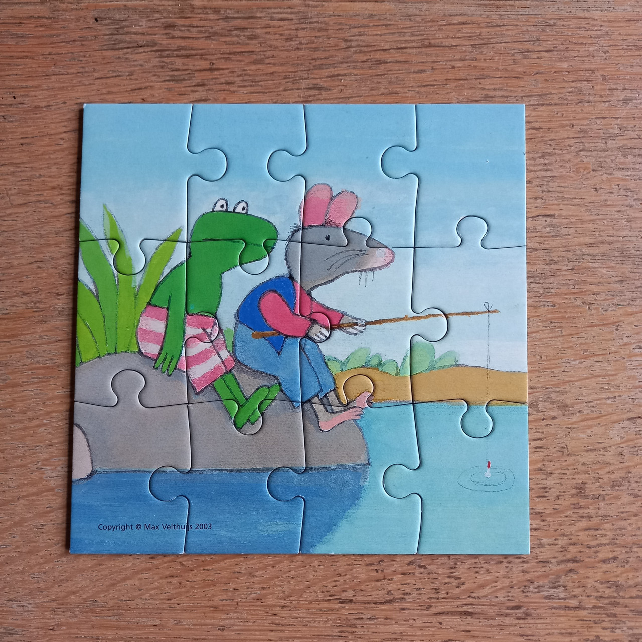 Puzzels kikker en zijn vrienden