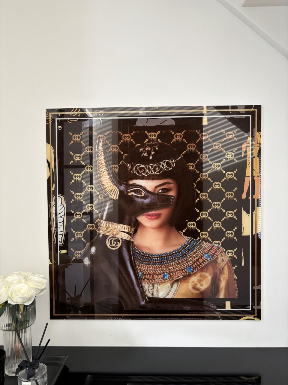 Poster Gucci op glas