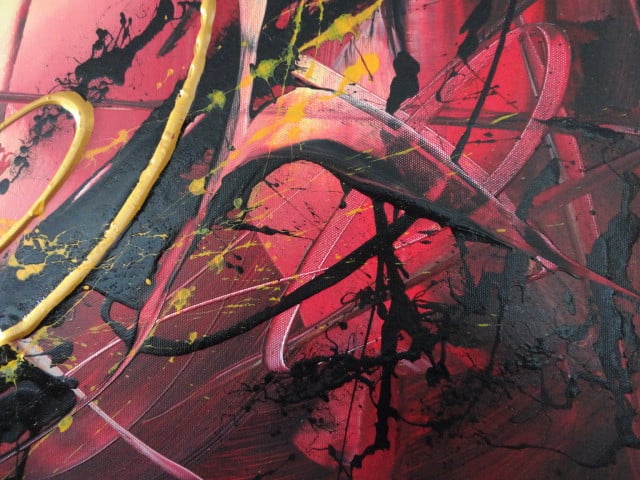 " Exceptional "  prachtig Acrylschilderij van Gia Hung