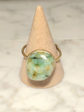 Ring chrysopraas
