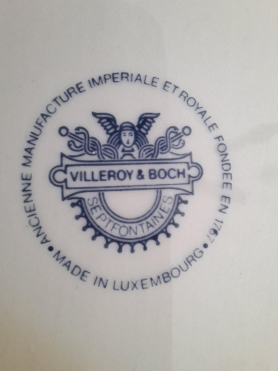 Complete set van 8 porseleinen schaaltjes/dienbladen van Villeroy & Boch