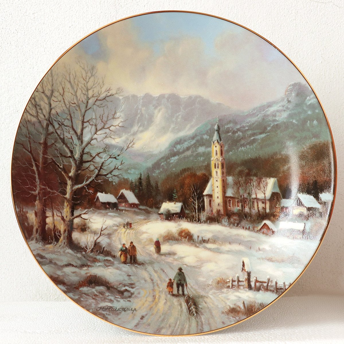 Wandborden "Romantische Kerstlandschappen"