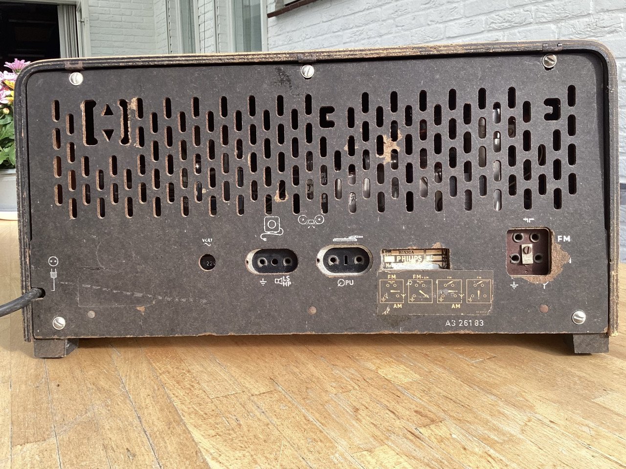 Mooie Philips buizen tafelradio