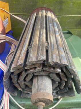 Oude houten rolluiken -  7 stuks