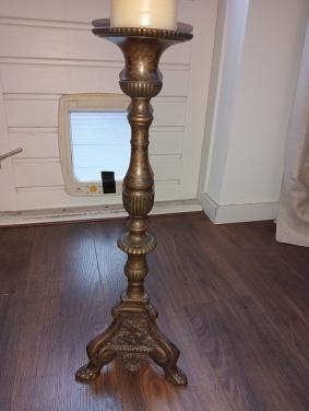 Antieke bronzen kandelaar