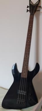 Zwarte Dean 4-snarige basgitaar