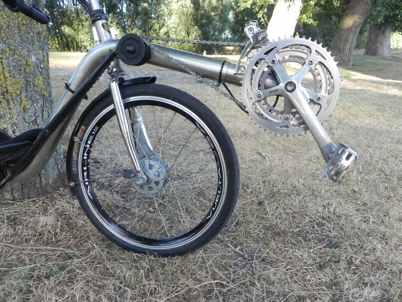 Te koop RVS Zephyr lowracer ligfiets