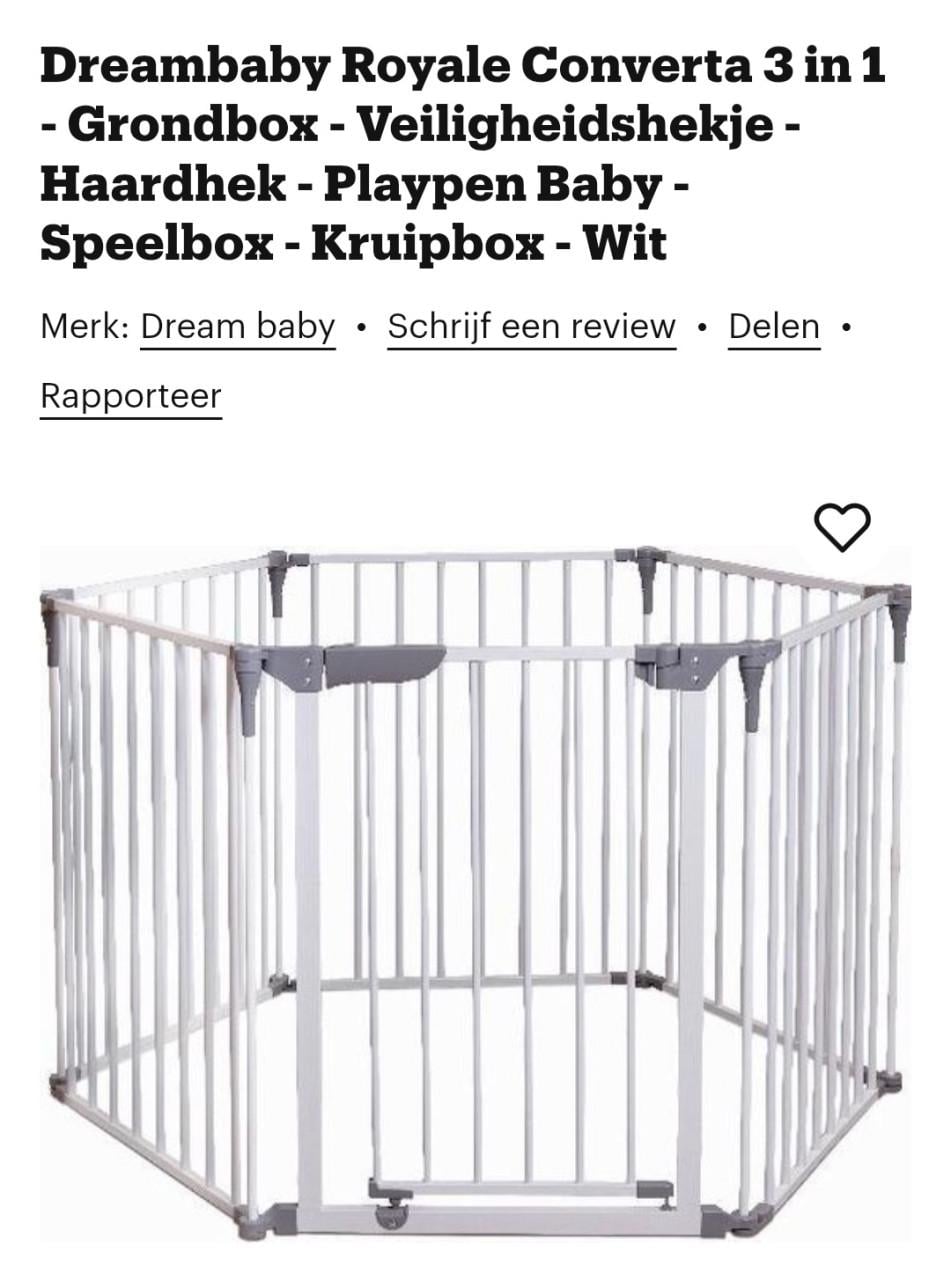 Opvouwbare (reis)box voor baby of pup