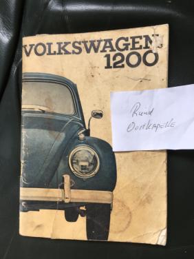 VW Kever 1200 instructieboekje