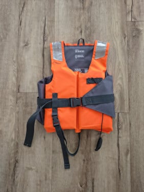 Mooi oranje zwemvest, reddingsvest 30-40 kg, 100 Newtons.