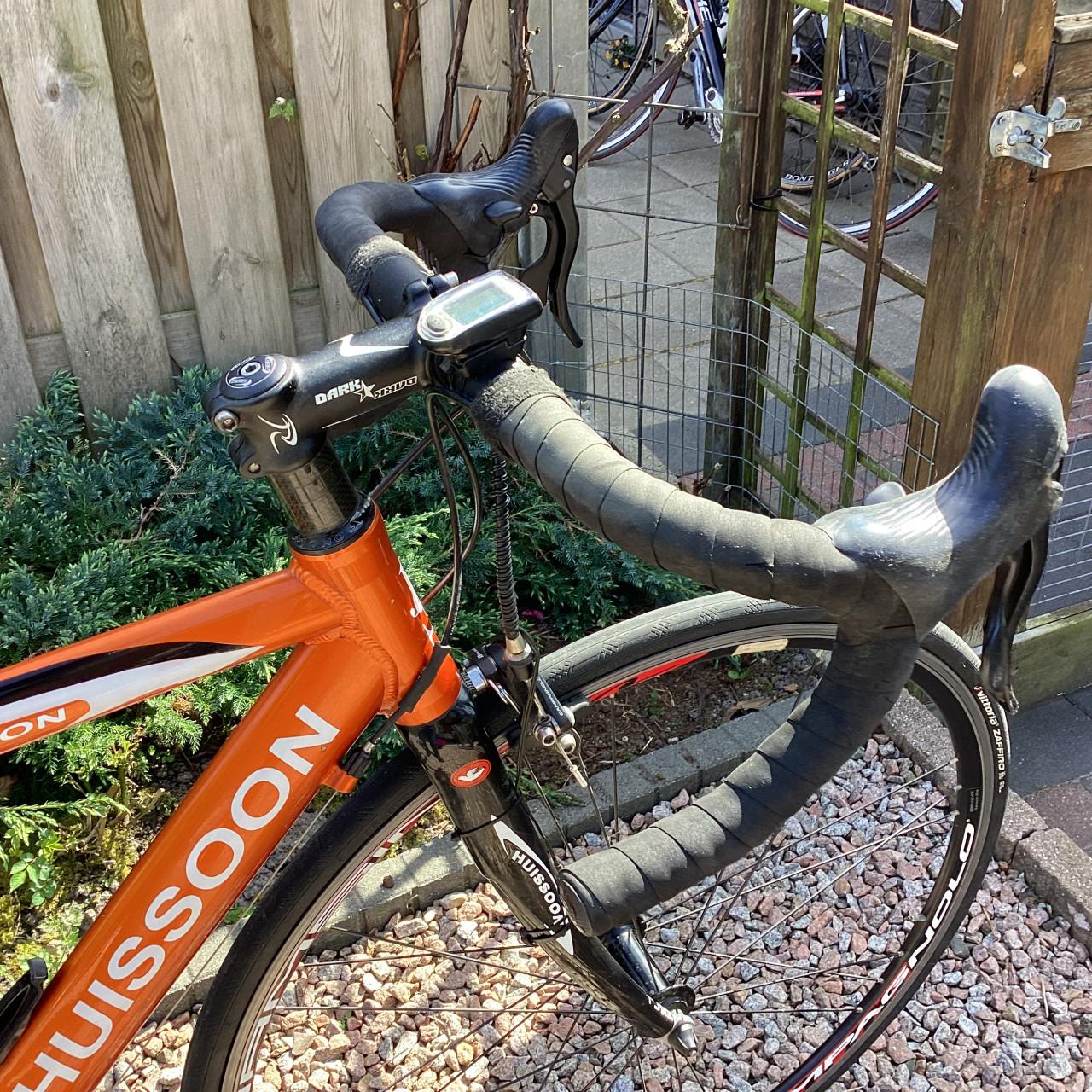 Retro Huissoon racefiets, in zeer goede staat, Columbus Tusk carbon vork