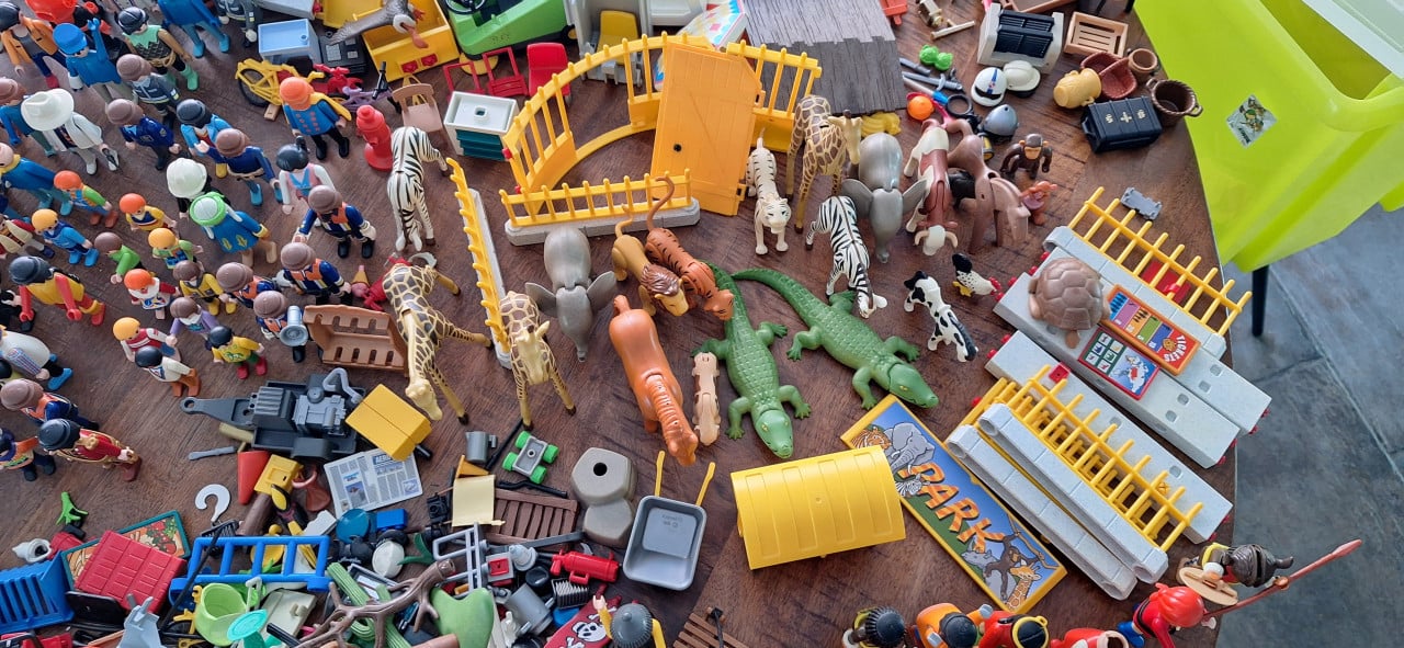 Partij playmobile te koop, BIEDEN!