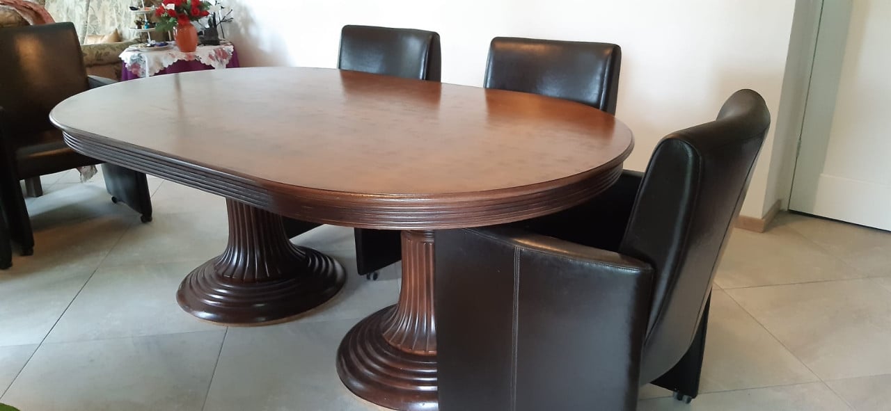 ART DECO MAHONIE HOUTEN TAFEL