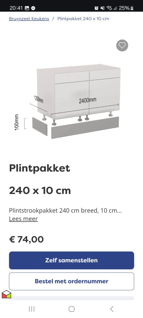 Plint keuken Bruynzeel