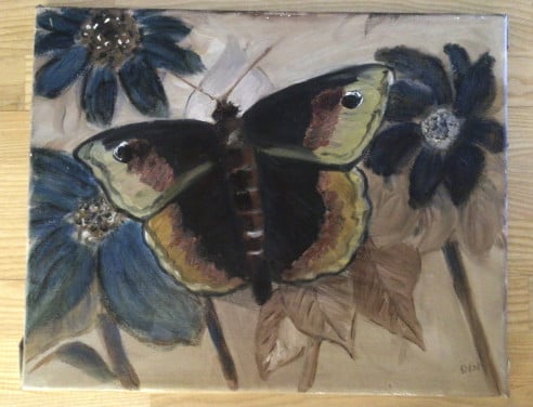 Schilderij vlinder