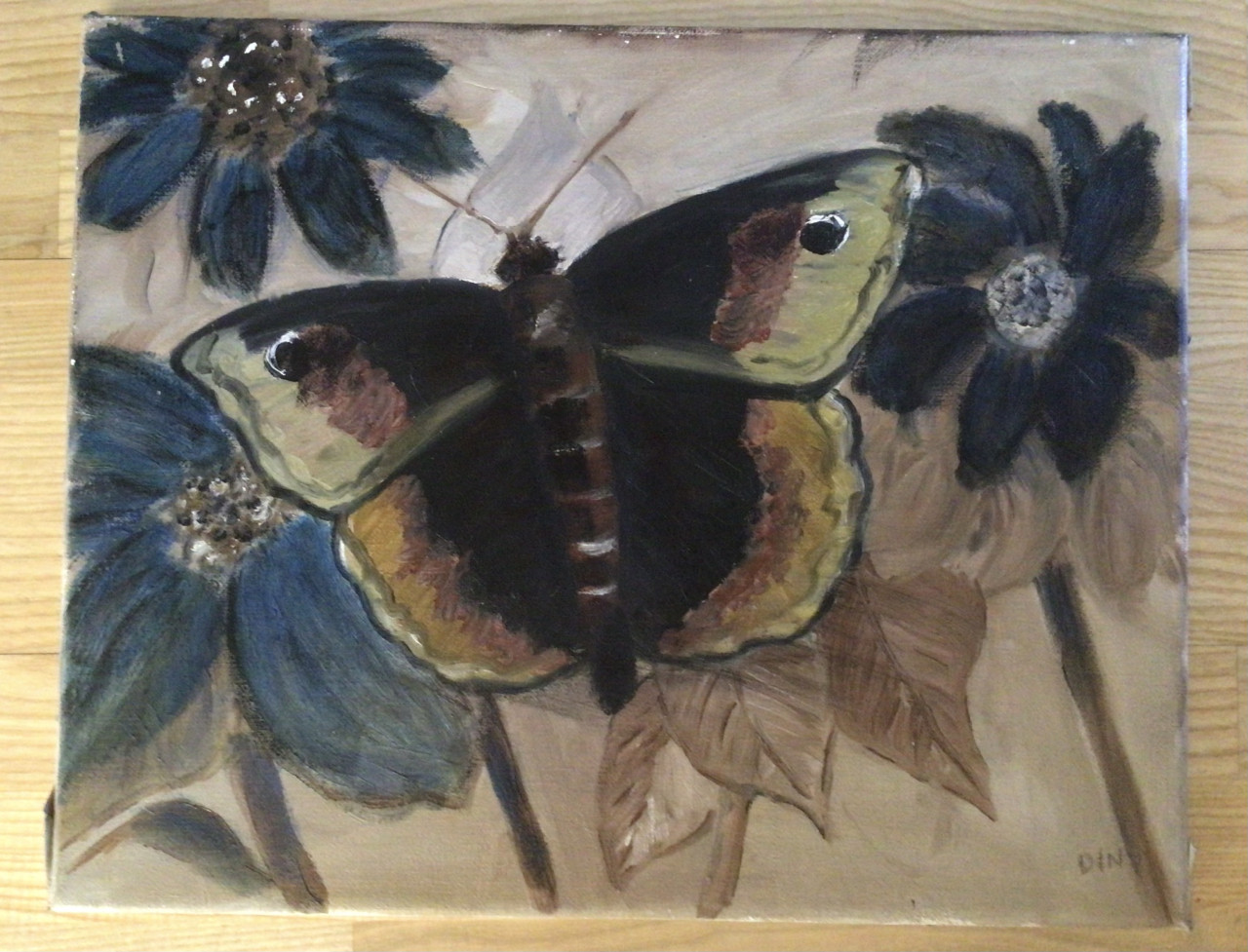 Schilderij vlinder