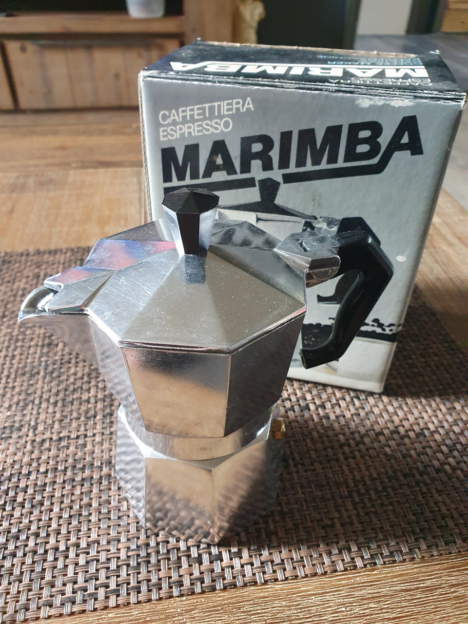 Nieuwe espresso percolator (marimba made in italy)in doos...