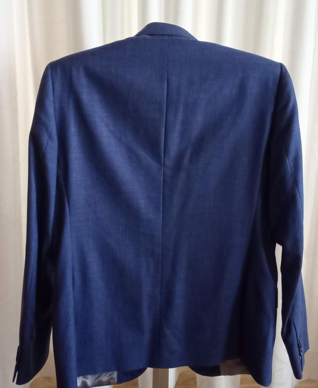 Prachtig blauw kostuum merk Forbici, maat 56