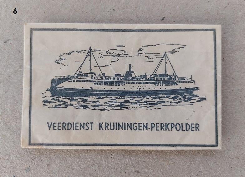 7 Lege Suikerzakjes Veer Kruiningen - Perkpolder