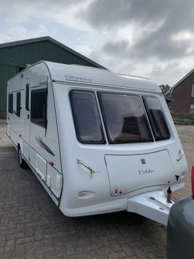Caravan Elddis Odyssey 544, vakantie klaar