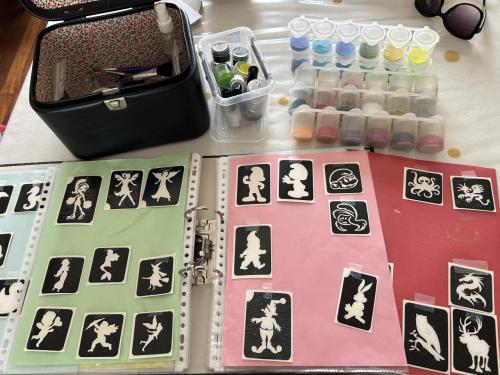 Glitter tattoo set