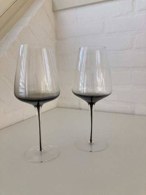 Wijnglazen (twee rood, twee wit)