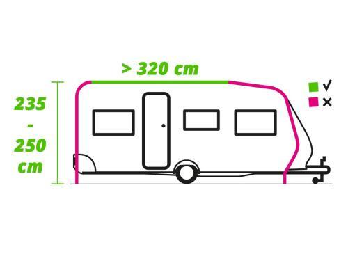 Voortent opblaasbaar voor camper en caravan .