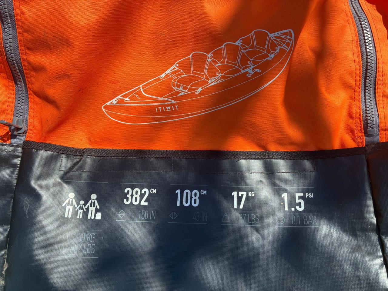 Opblaasbare Kano / Kajak 2+1 Persoons