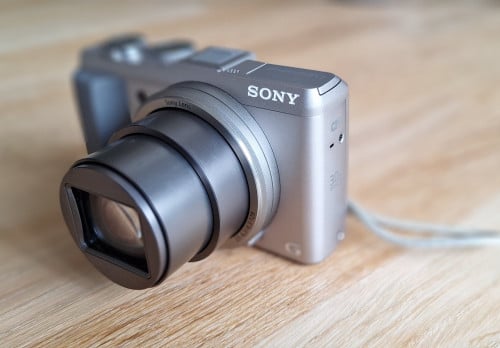 Compacte Sonycamera met zoomlens